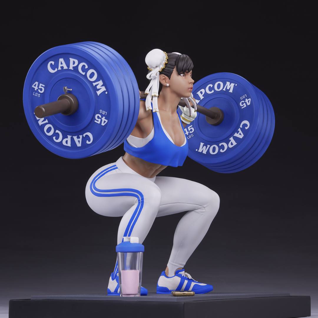 Chun-Li: Powerlifting Statue by PCS Collectibles -PCS Studios - India - www.superherotoystore.com