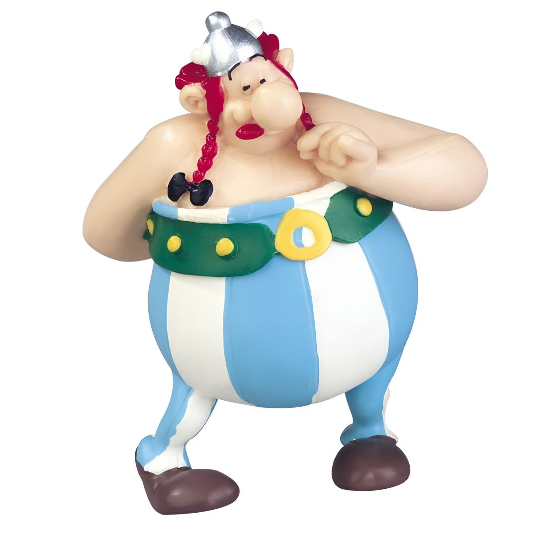 Asterix Pvc Figurine - Obelix In Love Holding Flowers Statue By Plastoy -Plastoy - India - www.superherotoystore.com