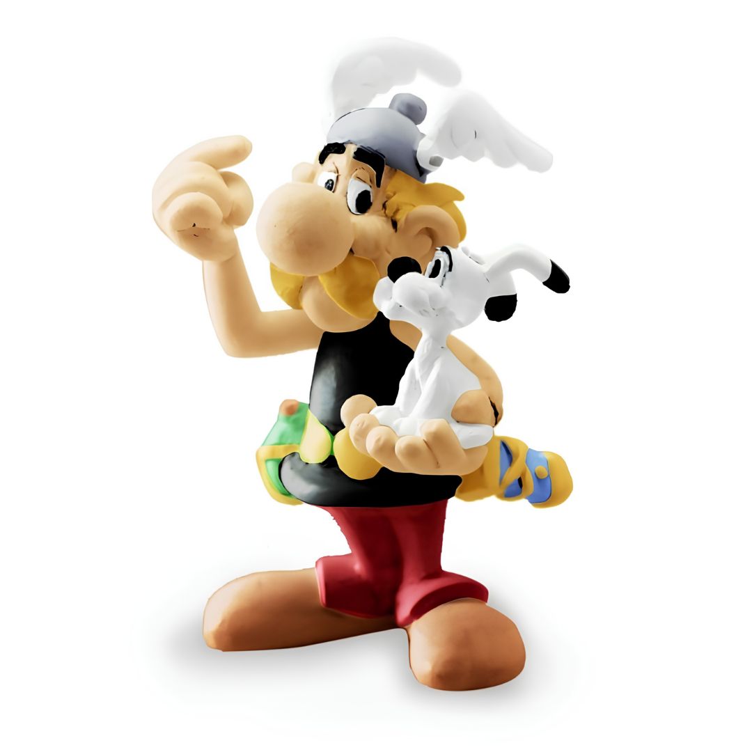 Asterix Pvc Figurine - Asterix And Idefix Statue By Plastoy