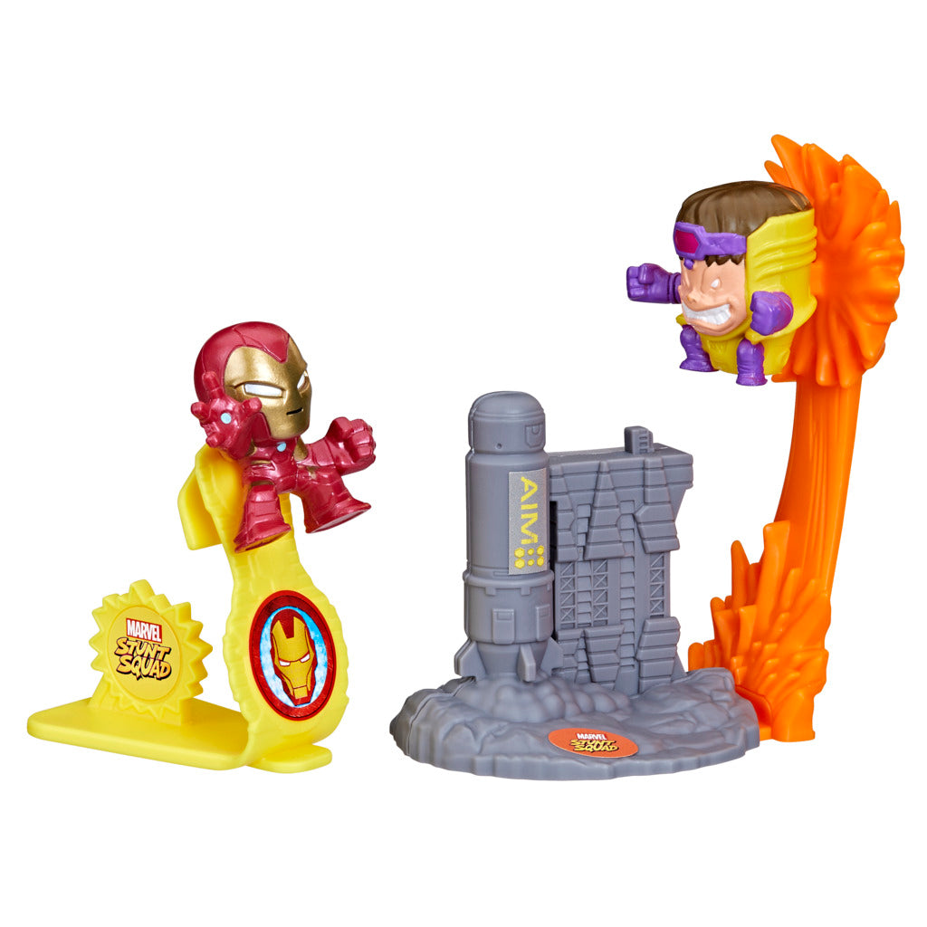 Marvel Stunt Squad Iron Man vs MODOK Set by Hasbro -Hasbro - India - www.superherotoystore.com