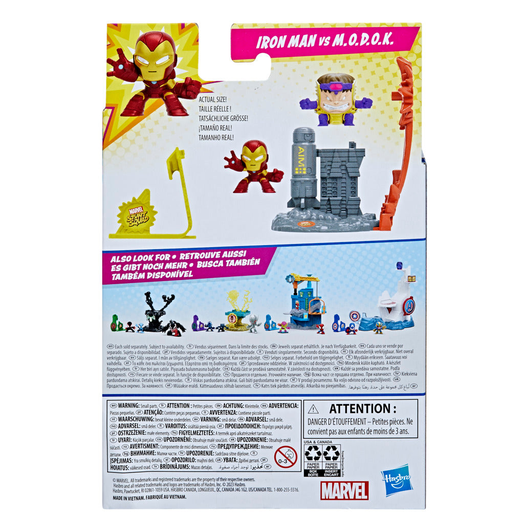 Marvel Stunt Squad Iron Man vs MODOK Set by Hasbro -Hasbro - India - www.superherotoystore.com