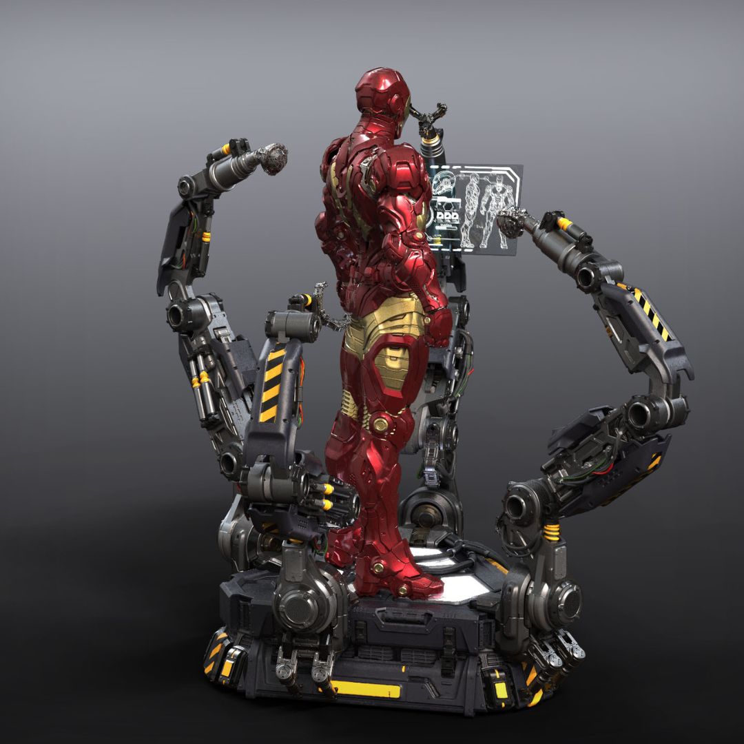 Iron Man (Suit Up) Ver B 1/4 Scale Statue by XM Studios -XM Studios - India - www.superherotoystore.com
