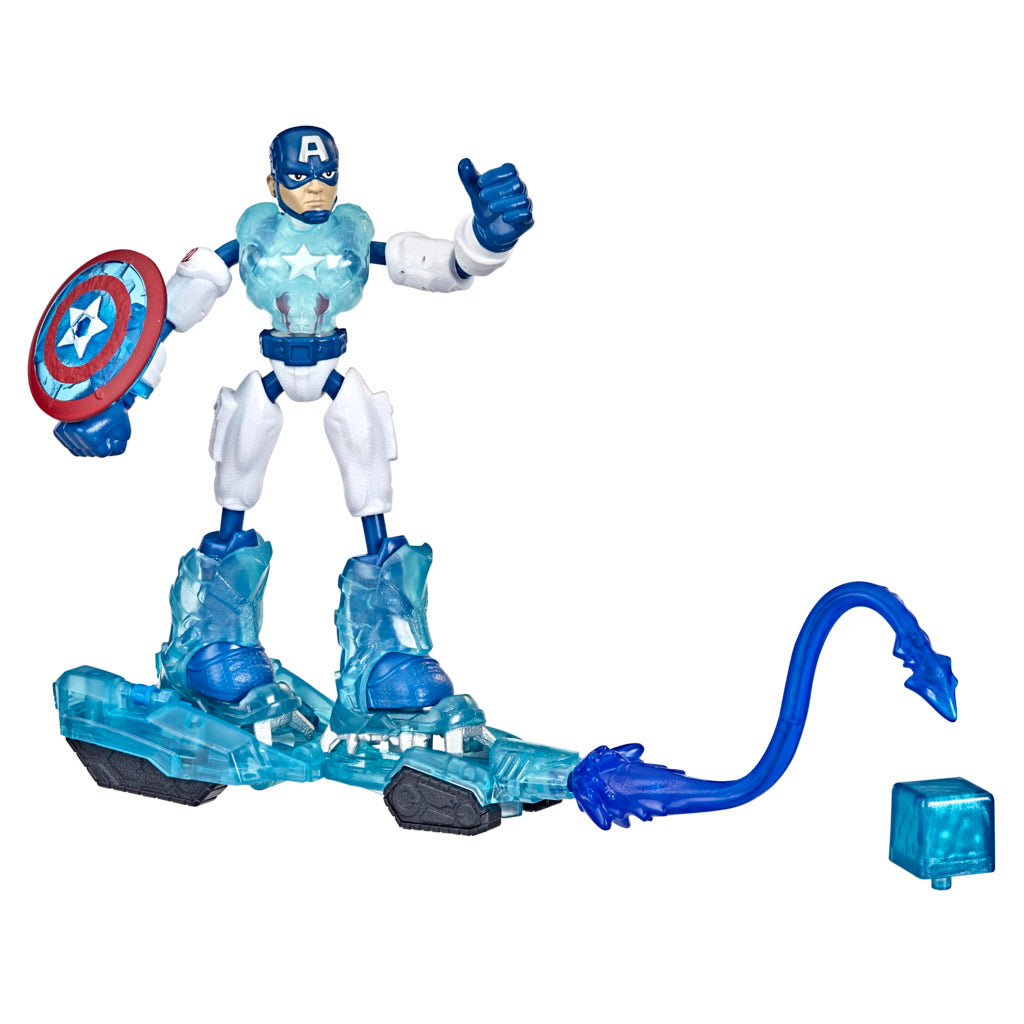 Marvel Avengers Bend and Flex Missions Captain America Ice Mission Figure by Hasbro -Hasbro - India - www.superherotoystore.com