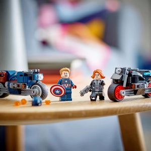 Black Widow & Captain America Motorcycles by LEGO -Lego - India - www.superherotoystore.com