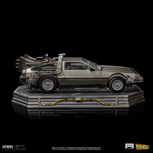 Delorean Back to the Future Art Scale by Iron Studios -Iron Studios - India - www.superherotoystore.com