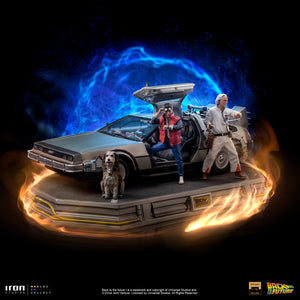 Delorean Back to the Future Deluxe Art Scale by Iron Studios -Iron Studios - India - www.superherotoystore.com