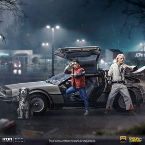 Delorean Back to the Future Deluxe Art Scale by Iron Studios -Iron Studios - India - www.superherotoystore.com
