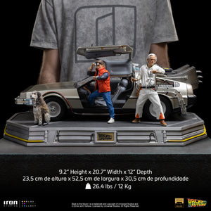 Delorean Back to the Future Deluxe Art Scale by Iron Studios -Iron Studios - India - www.superherotoystore.com