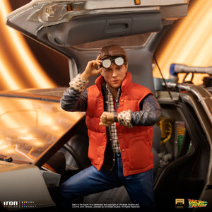 Delorean Back to the Future Deluxe Art Scale by Iron Studios -Iron Studios - India - www.superherotoystore.com