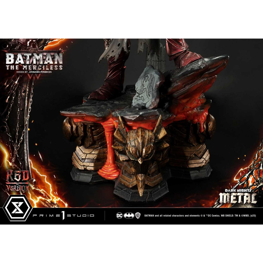 Dark Nights: Metal (Comics) The Merciless Red Version Statue by Prime 1 Studio -Prime 1 Studio - India - www.superherotoystore.com