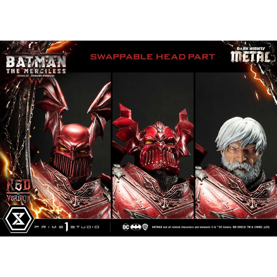 Dark Nights: Metal (Comics) The Merciless Red Version Statue by Prime 1 Studio -Prime 1 Studio - India - www.superherotoystore.com