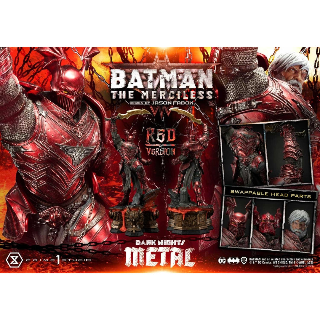 Dark Nights: Metal (Comics) The Merciless Red Version Statue by Prime 1 Studio -Prime 1 Studio - India - www.superherotoystore.com