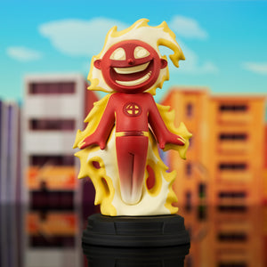 Marvel Animated Style Human Torch Statue by Diamond Gallery -Diamond Gallery - India - www.superherotoystore.com