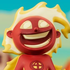 Marvel Animated Style Human Torch Statue by Diamond Gallery -Diamond Gallery - India - www.superherotoystore.com