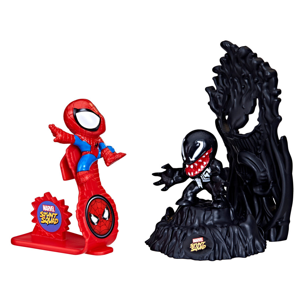 Marvel Stunt Squad Spider-Man vs Venom Action Figures by Hasbro -Hasbro - India - www.superherotoystore.com