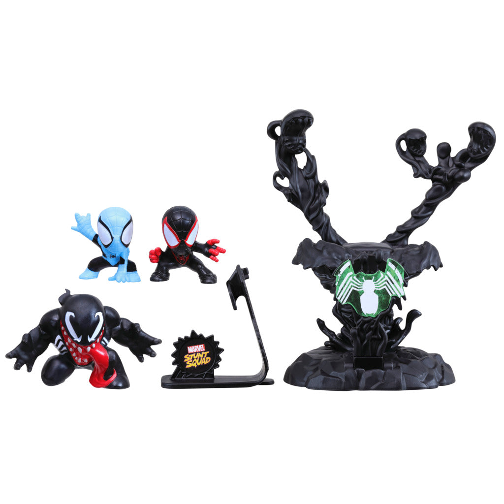 Marvel Avengers Stunt Squad Spiderman Villain Knockdown Playset by Hasbro -Hasbro - India - www.superherotoystore.com