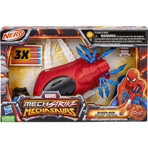 NERF Marvel Mech Strike Mechasaurs Spider-Man Arachno Blaster by Hasbro -Hasbro - India - www.superherotoystore.com