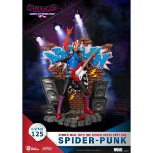 Spider-Man Spider-Punk DS-125 D-Stage 6-In Statue by Beast Kingdom -Beast Kingdom - India - www.superherotoystore.com