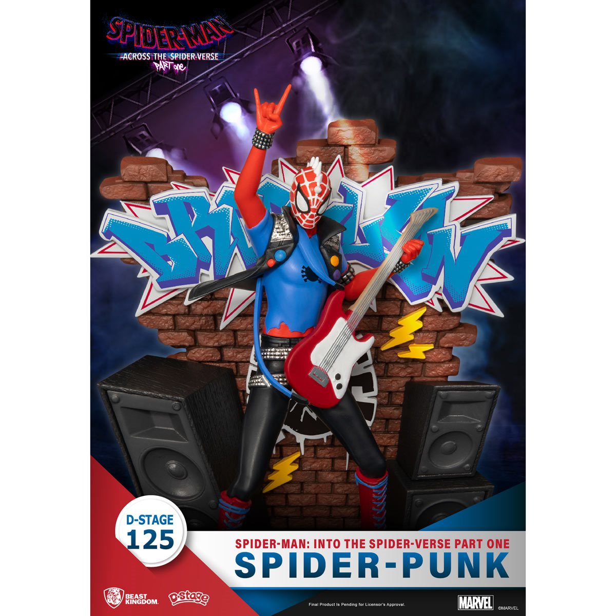 Spider-Man Spider-Punk DS-125 D-Stage 6-In Statue by Beast Kingdom -Beast Kingdom - India - www.superherotoystore.com