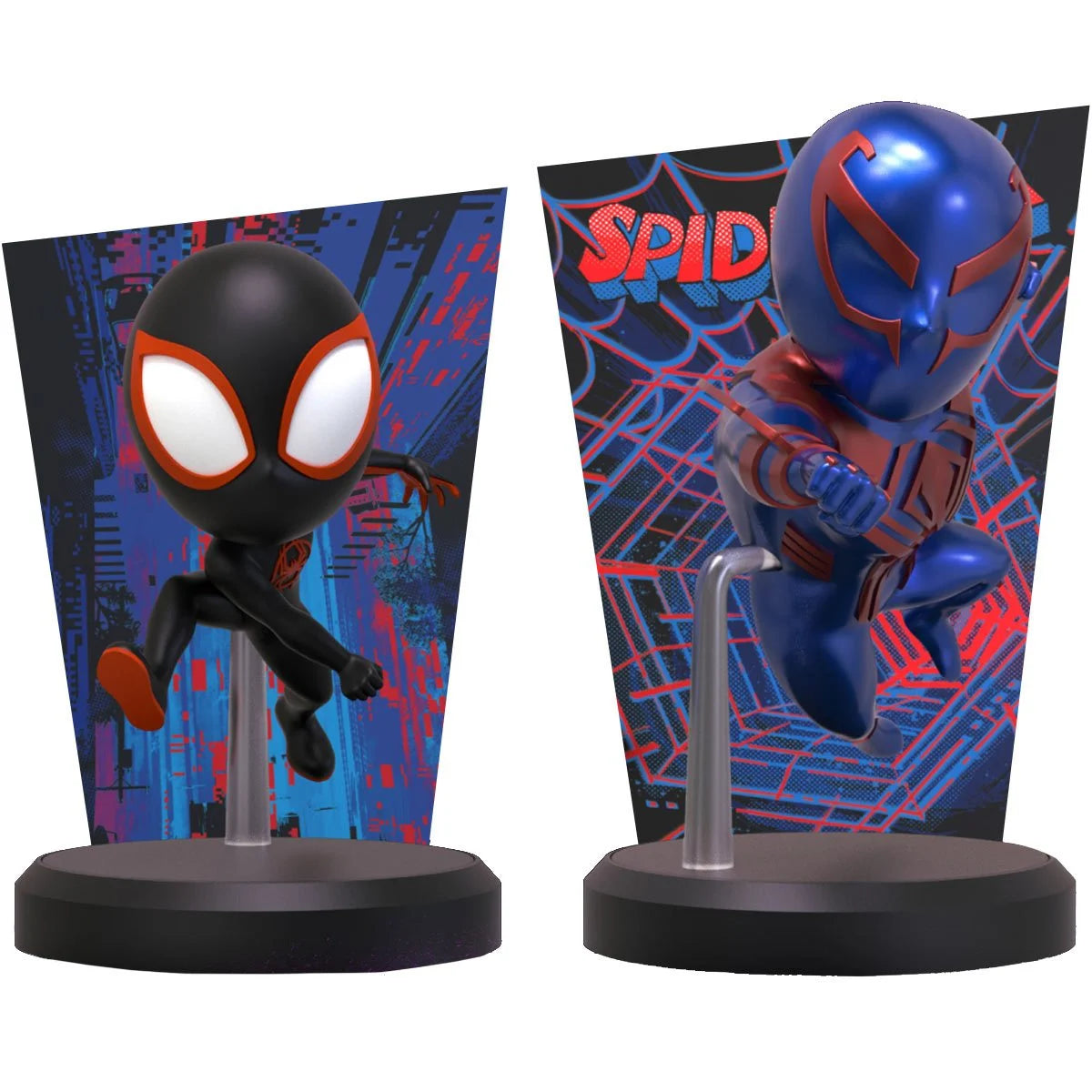 Spider-Man: Across the Spider-Verse Miles Morales and Spider-Man 2099 MEA-049 Mini-Figure 2-Pack by Beast Kingdom -Beast Kingdom - India - www.superherotoystore.com