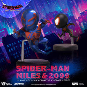 Spider-Man: Across the Spider-Verse Miles Morales and Spider-Man 2099 MEA-049 Mini-Figure 2-Pack by Beast Kingdom -Beast Kingdom - India - www.superherotoystore.com