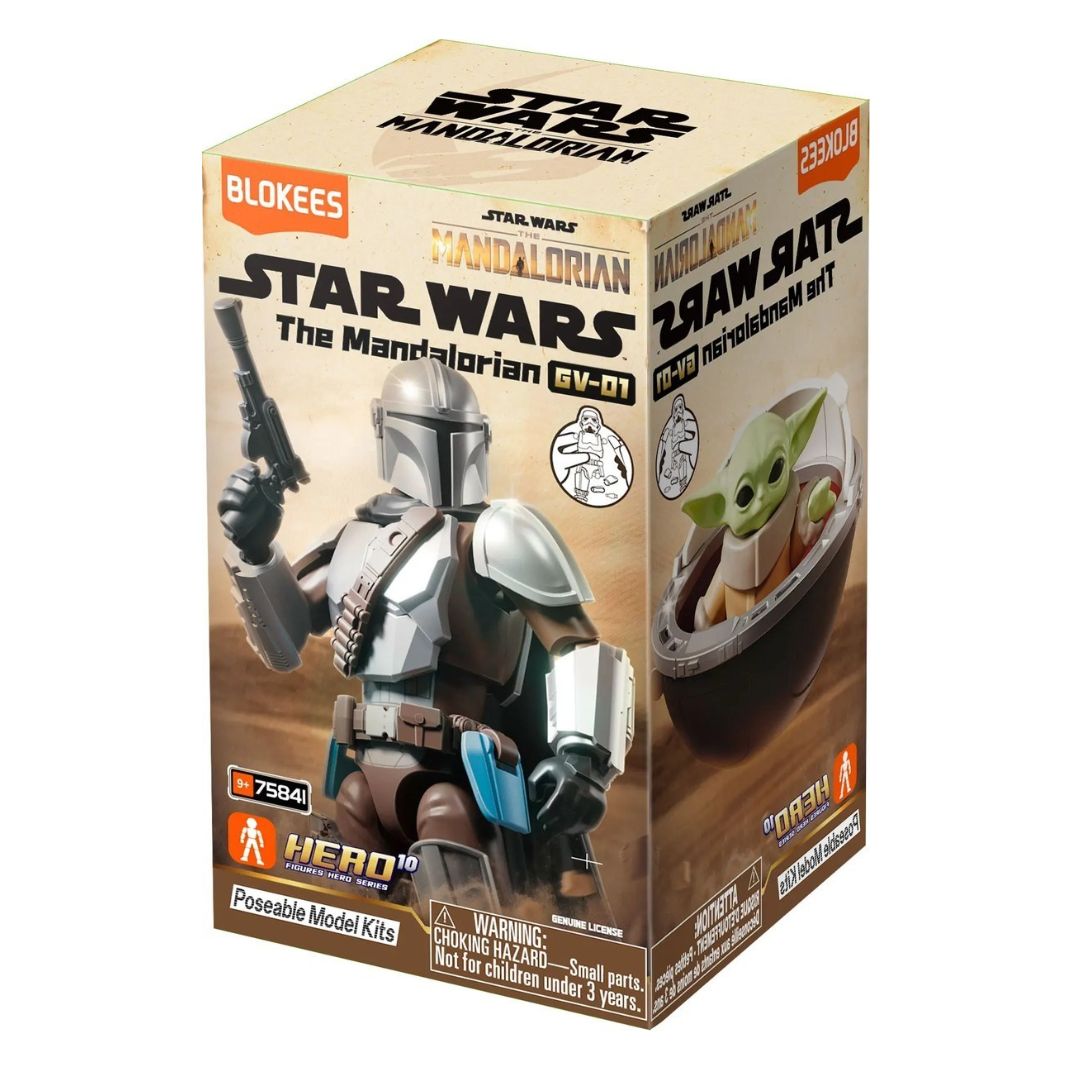 Star Wars Gv01 75841-The Mandalorian Seriesblind Box Model Kit By Blokees