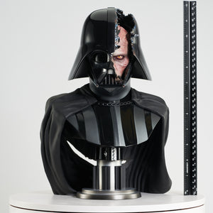 Star Wars: Obi-Wan Kenobi Darth Vader Damaged Helmet Legends in 3D 1:2 Scale Bust by Diamond Select Toys -Diamond Gallery - India - www.superherotoystore.com