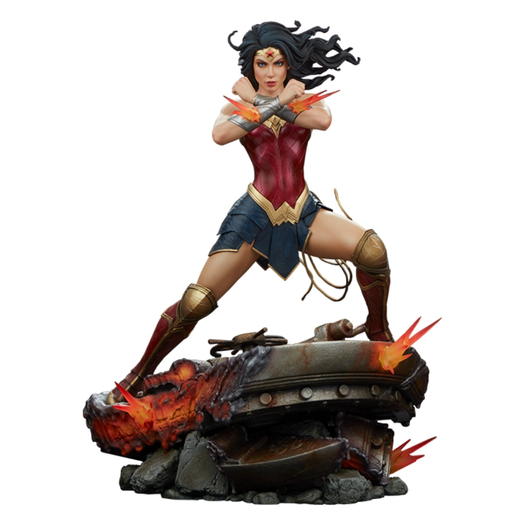 Wonder Woman Saving the Day Statue by Sideshow Collectibles -Sideshow Collectibles - India - www.superherotoystore.com