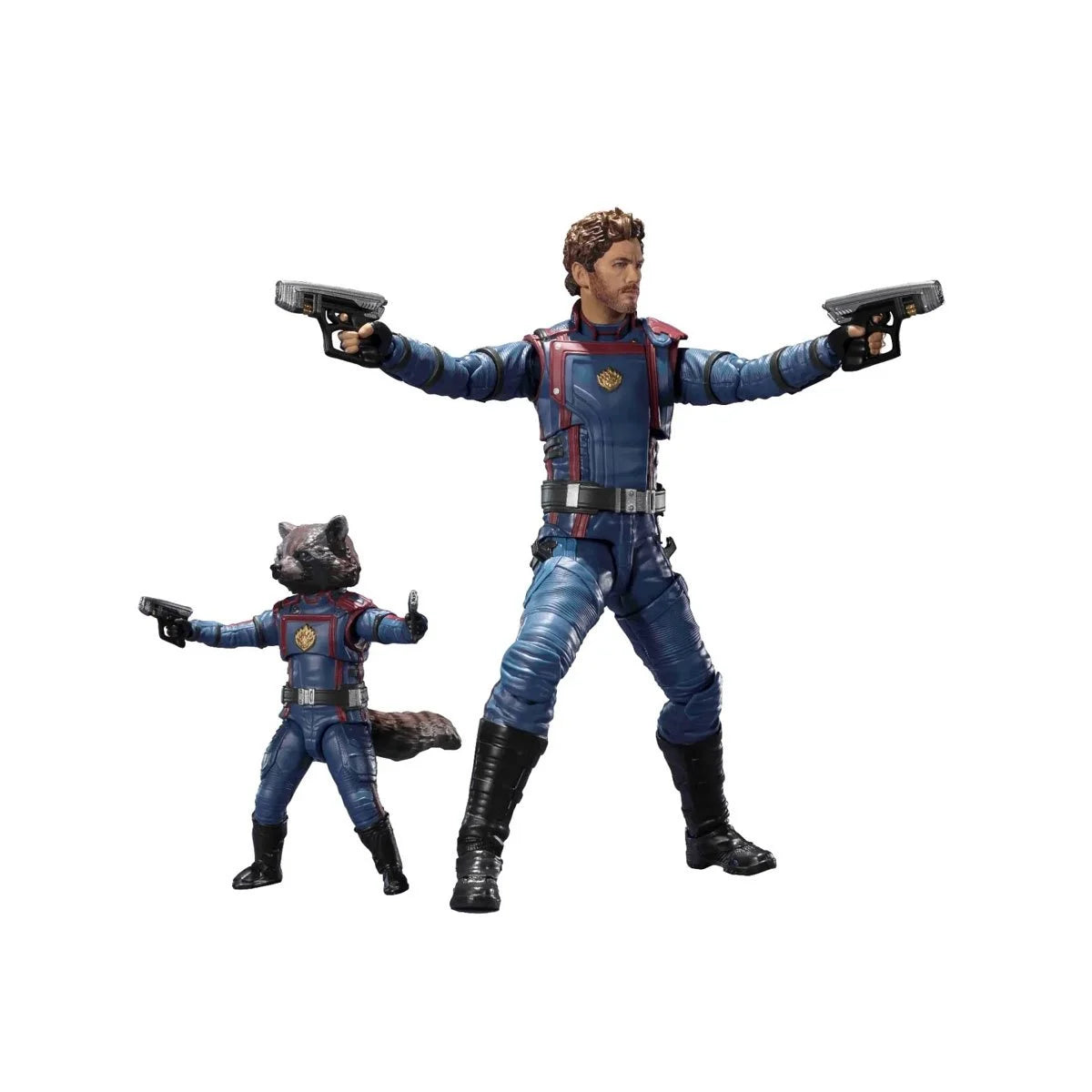 Guardians Galaxy Vol. 3 Star-Lord and Rocket Action FIgures by S.H.Figuarts -SH Figuarts - India - www.superherotoystore.com