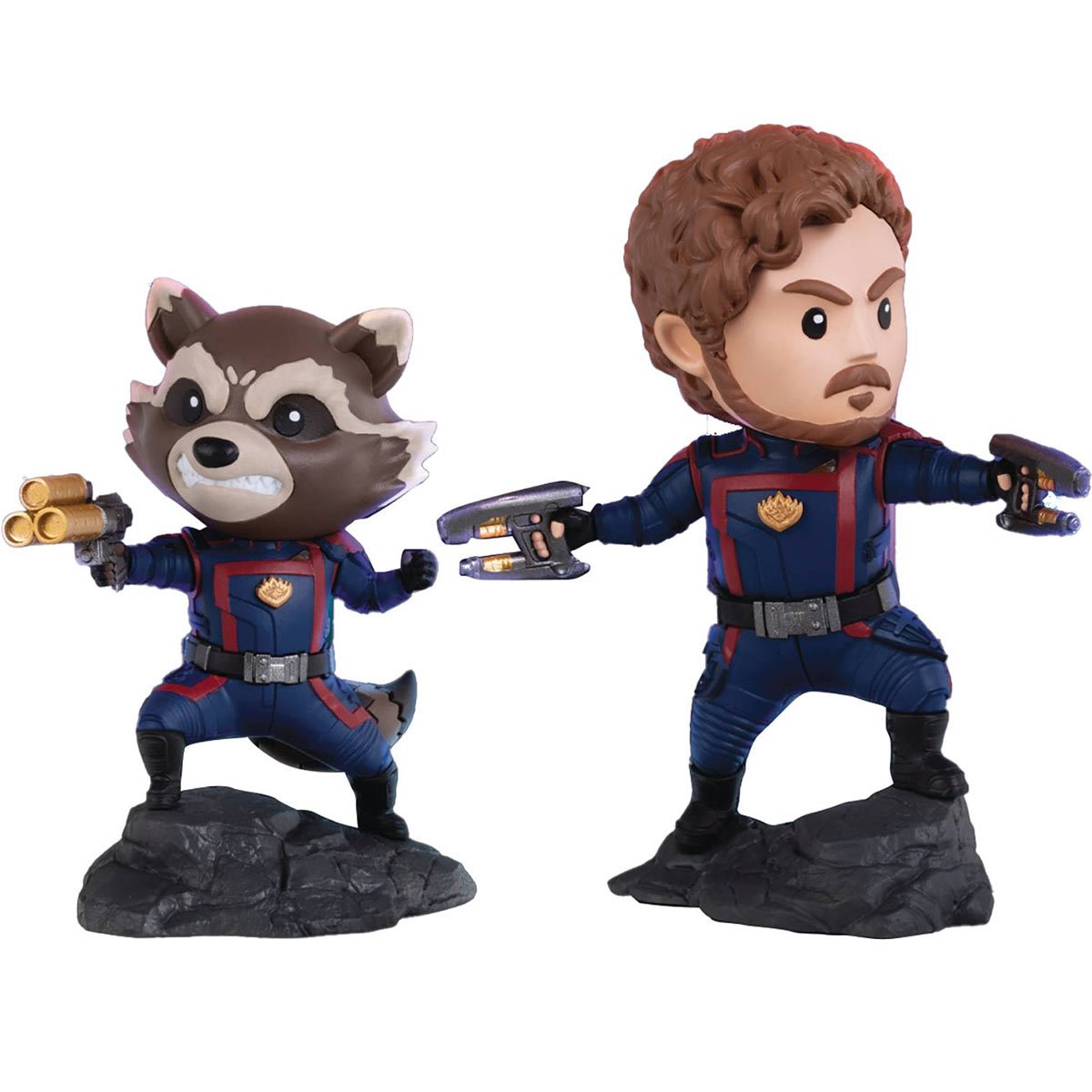 Guardians of the Galaxy Vol. 3 Star-Lord and Rocket Raccoon MEA-056 Mini-Figure 2-Pack by Beast Kingdom -Beast Kingdom - India - www.superherotoystore.com