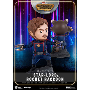 Guardians of the Galaxy Vol. 3 Star-Lord and Rocket Raccoon MEA-056 Mini-Figure 2-Pack by Beast Kingdom -Beast Kingdom - India - www.superherotoystore.com