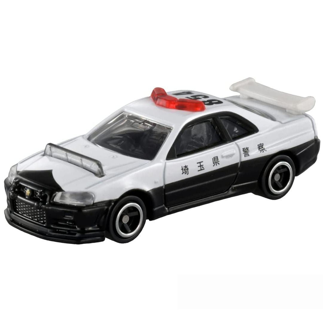 Tomica No.1 Nissan Skyline GT-R BNR34 Police Car Diecast Scale Model Collectible Car -Tomica - India - www.superherotoystore.com