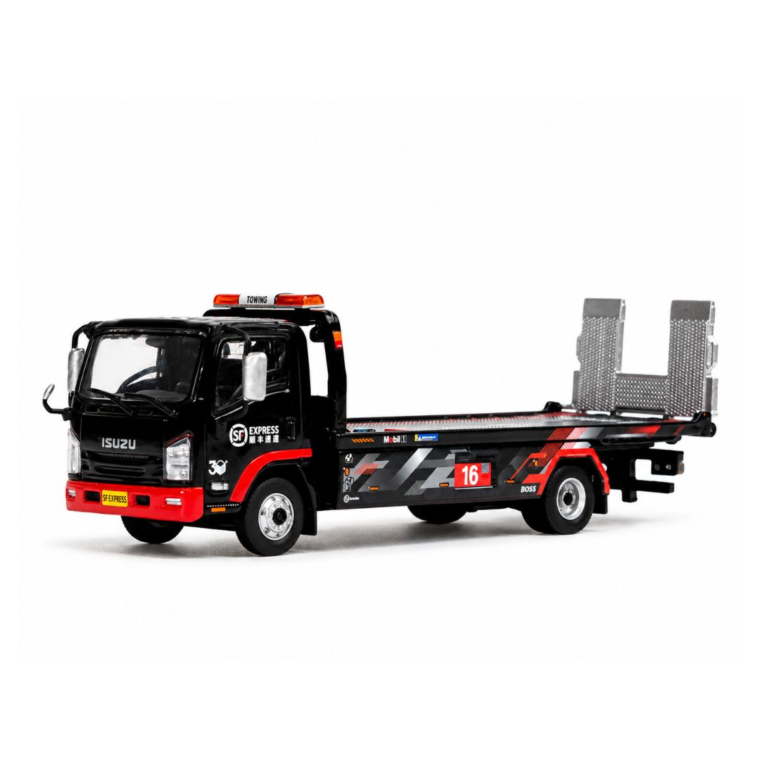 Isuzu N Series Sf Express Flatbed Trailer (2023) 1:64 Die-Cast Car By Tiny City