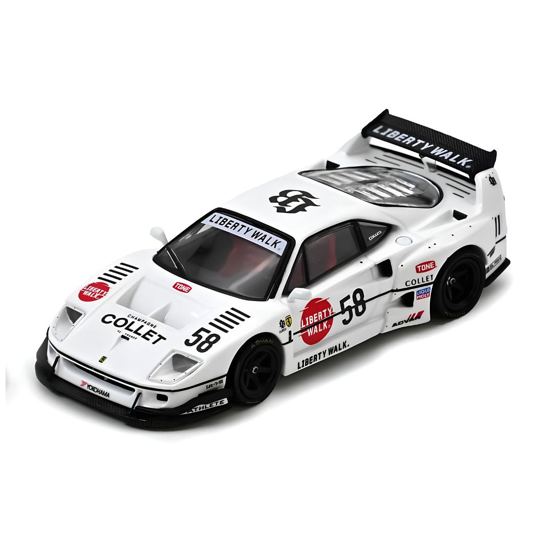 Lbwk F40 Collect With Chase Car (White) 1:64 Die-Cast Car By Inno64 -Inno64 - India - www.superherotoystore.com