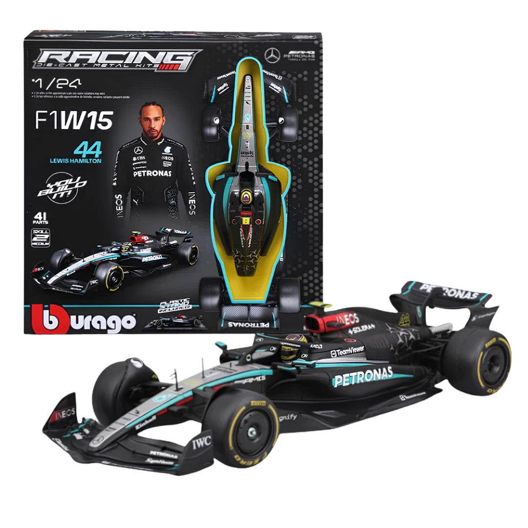 Mercedes Benz Amg W15 E Performance (Model Kit With Pedestal) 1/24 Scale Diecast Car By Bburago -Bburago - India - www.superherotoystore.com
