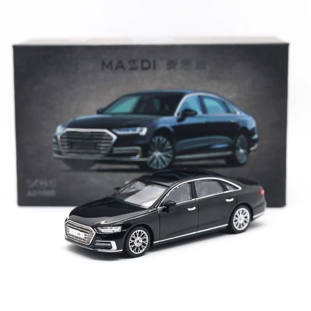 Audi A8L 2021 Black 1:64 Die-cast By Massadi