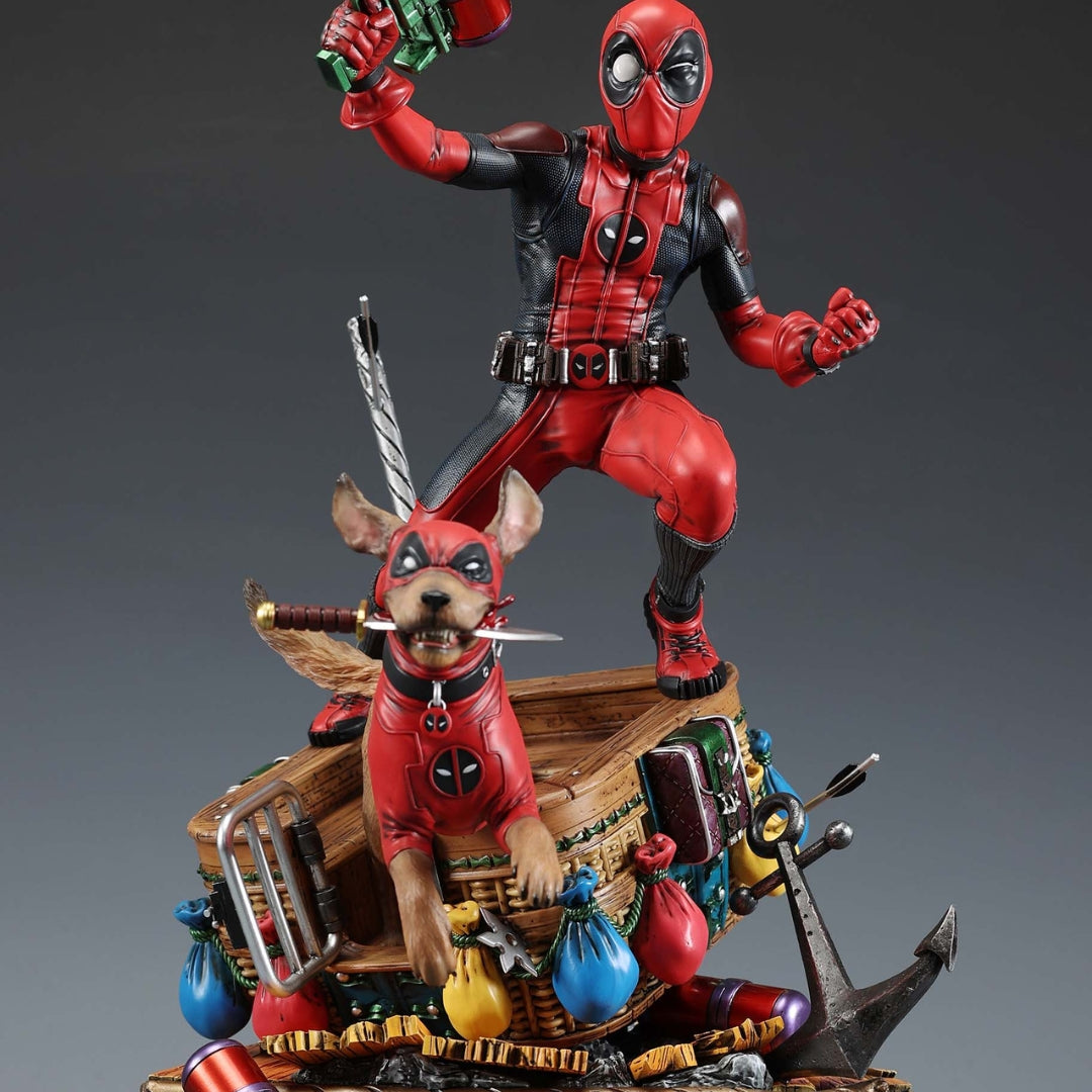 Kidpool and Dogpool Statue by XM Studios -XM Studios - India - www.superherotoystore.com