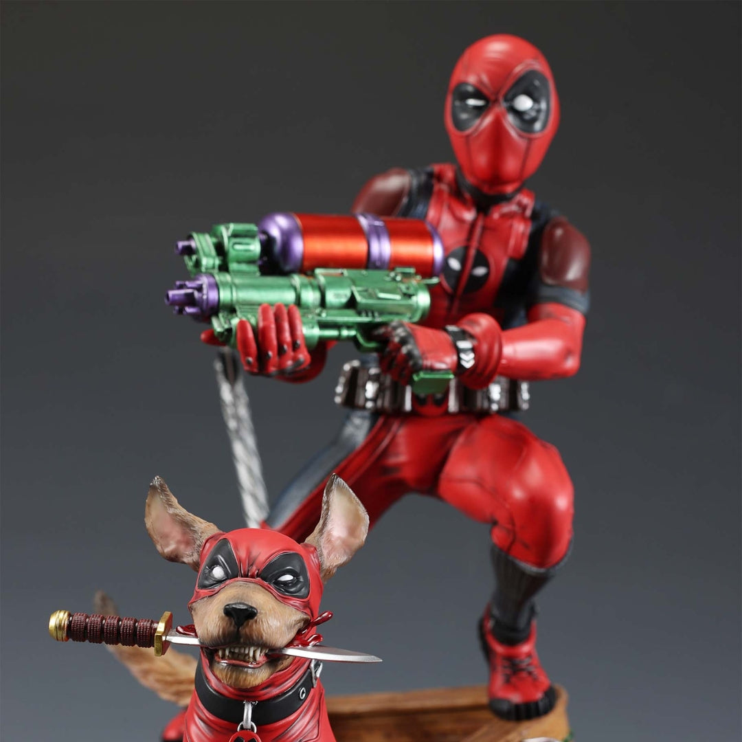 Kidpool and Dogpool Statue by XM Studios -XM Studios - India - www.superherotoystore.com