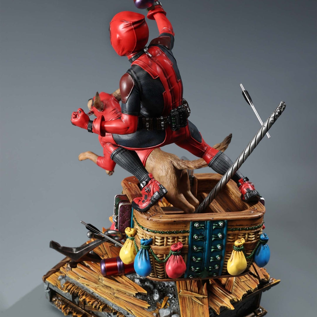 Kidpool and Dogpool Statue by XM Studios -XM Studios - India - www.superherotoystore.com