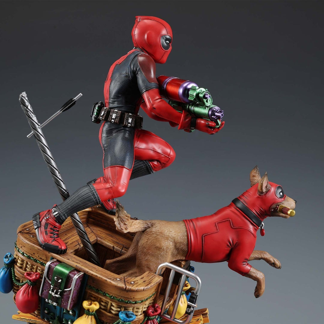 Kidpool and Dogpool Statue by XM Studios -XM Studios - India - www.superherotoystore.com