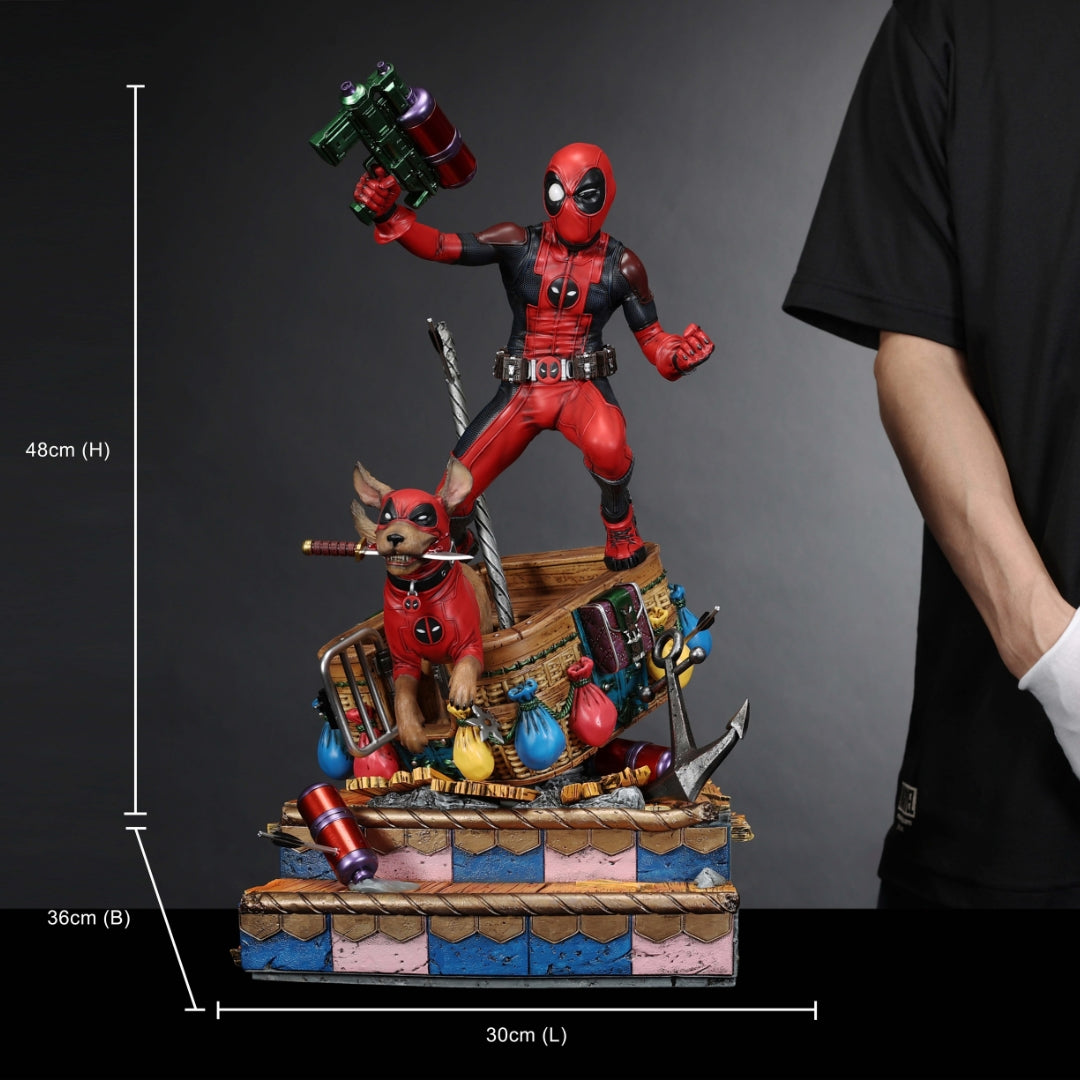 Kidpool and Dogpool Statue by XM Studios -XM Studios - India - www.superherotoystore.com