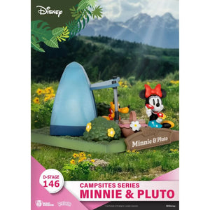 Disney Campsites Minnie Mouse and Pluto DS-146 Statue by Beast Kingdom -Beast Kingdom - India - www.superherotoystore.com