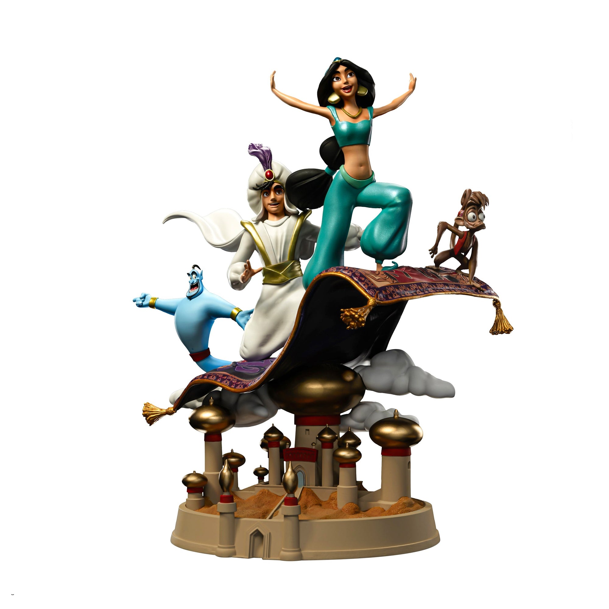 Aladdin and Jasmine Deluxe Statue 1/10 Scale by Iron Studios -Iron Studios - India - www.superherotoystore.com