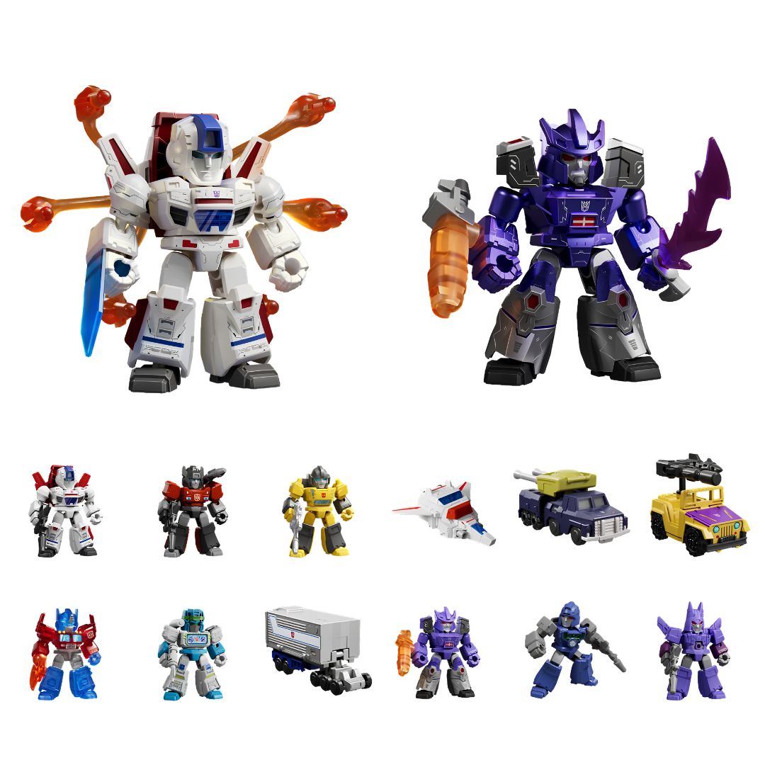 Transformers Defender Version 05  Traitor To Tyrannyblind Box Model Kit By Blokees