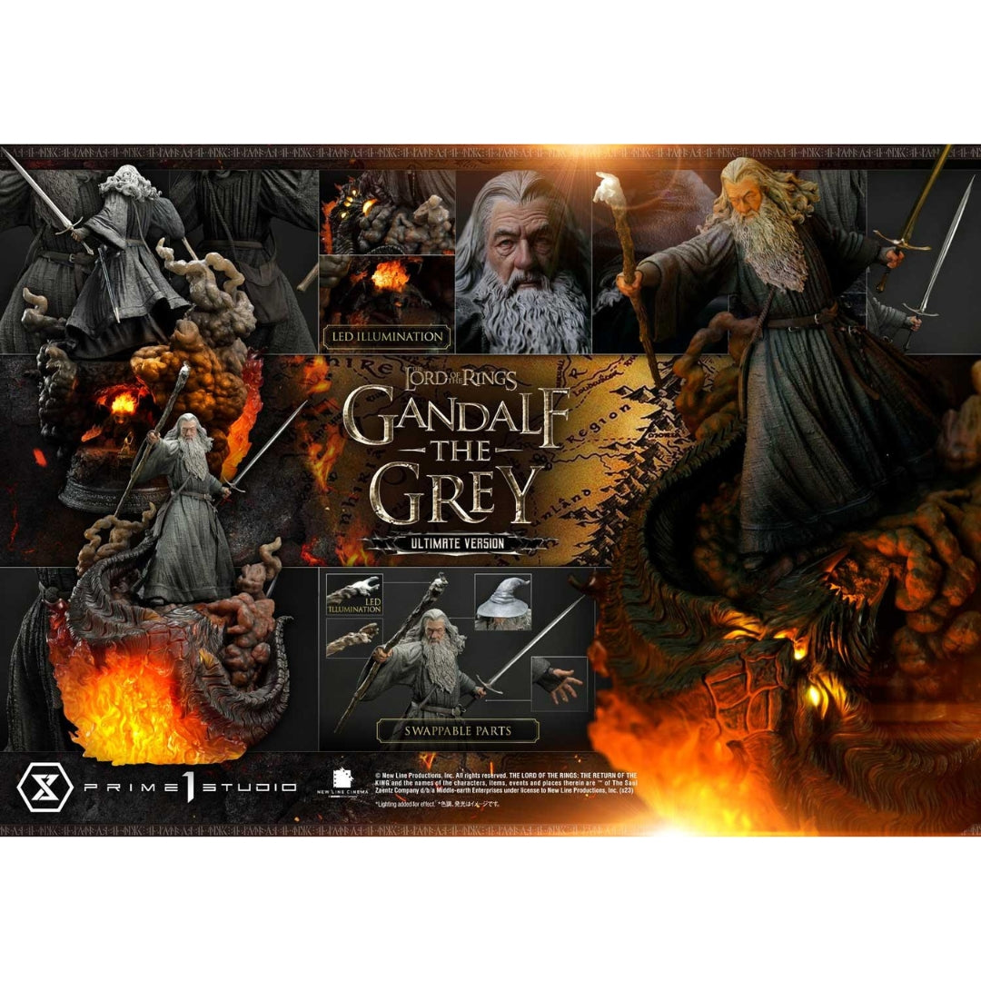 The Lord of the Rings (Film) Gandalf The Grey Ultimate Version Statue by Prime 1 Studio -Prime 1 Studio - India - www.superherotoystore.com