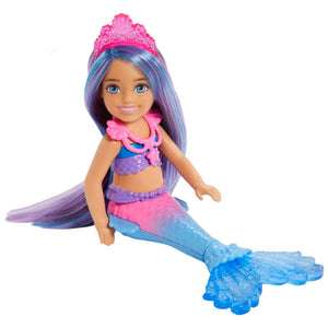 Barbie Mermaid Power™ Chelsea™ Mermaid Doll (Blue & Purple Hair) with 2 Pets, Treasure Chest & Accessories by Mattel -Mattel - India - www.superherotoystore.com