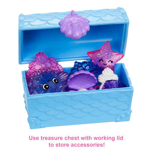 Barbie Mermaid Power™ Chelsea™ Mermaid Doll (Blue & Purple Hair) with 2 Pets, Treasure Chest & Accessories by Mattel -Mattel - India - www.superherotoystore.com