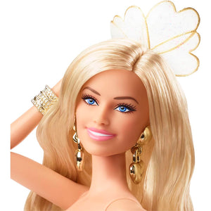Barbie the Movie Collectible Doll, Margot Robbie As Barbie In Gold Disco Jumpsuit by Mattel -Mattel - India - www.superherotoystore.com