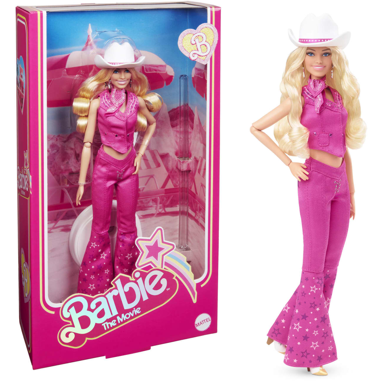 Barbie the Movie Collectible Doll, Margot Robbie As Barbie In Pink Western Outfit by Mattel -Mattel - India - www.superherotoystore.com
