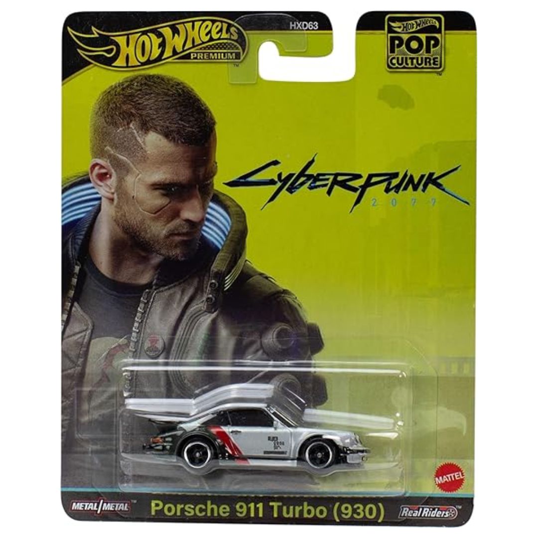 Pop Culture Assortmet Cyberpunk Porsche 911 Turbo (930) 1:64 Scale Die-Cast Car by Hot Wheels